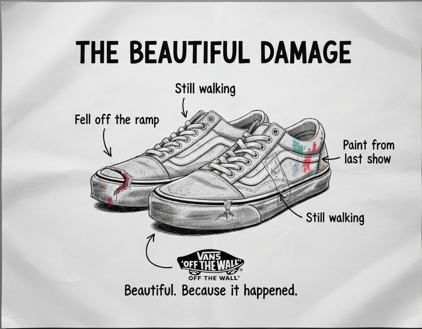 THE BEAUTIFUL DAMAGE — Vans concept visual