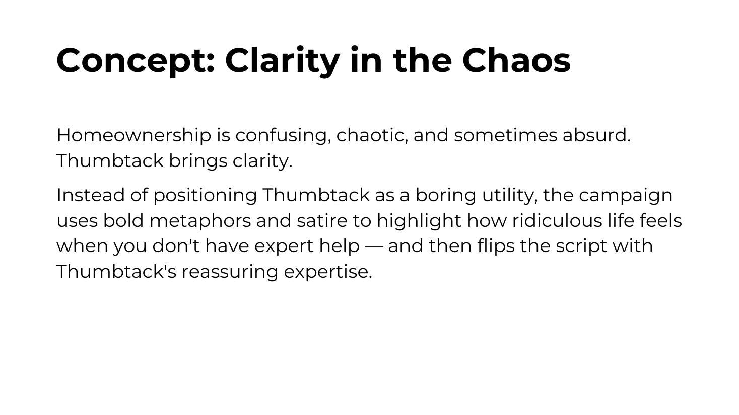 Thumbtack creative process exploration
